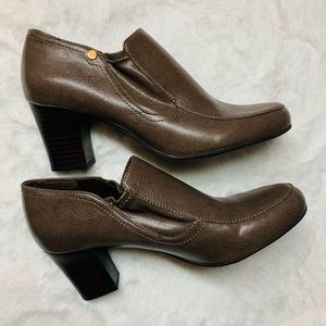 Franco Sarto Heeled Ankle Boot Brown 9.5